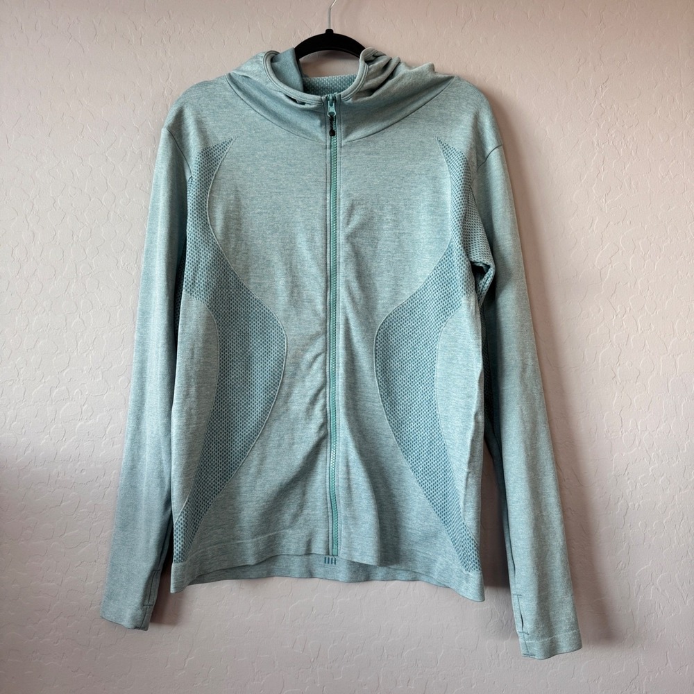 Yvette Women's XLarge Athletic Full Zip Hoodie Lightweight Thumb Holes